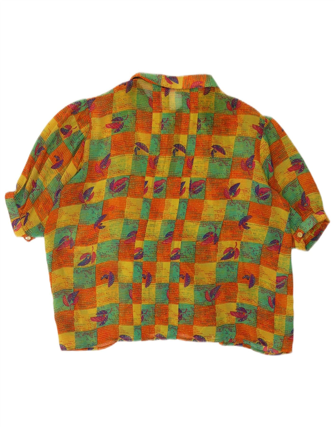 VINTAGE Womens Shirt Blouse IT 42 Medium Multicoloured Patchwork