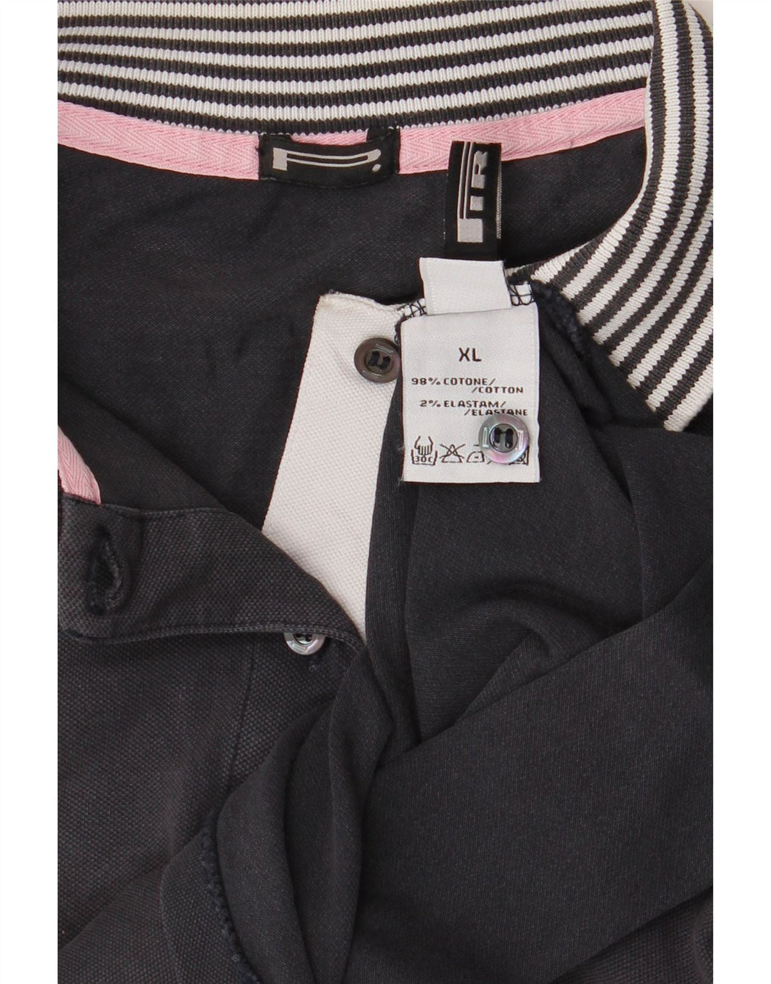 Pirelli Womens Polo Shirt UK 18 XL Navy Blue Cotton