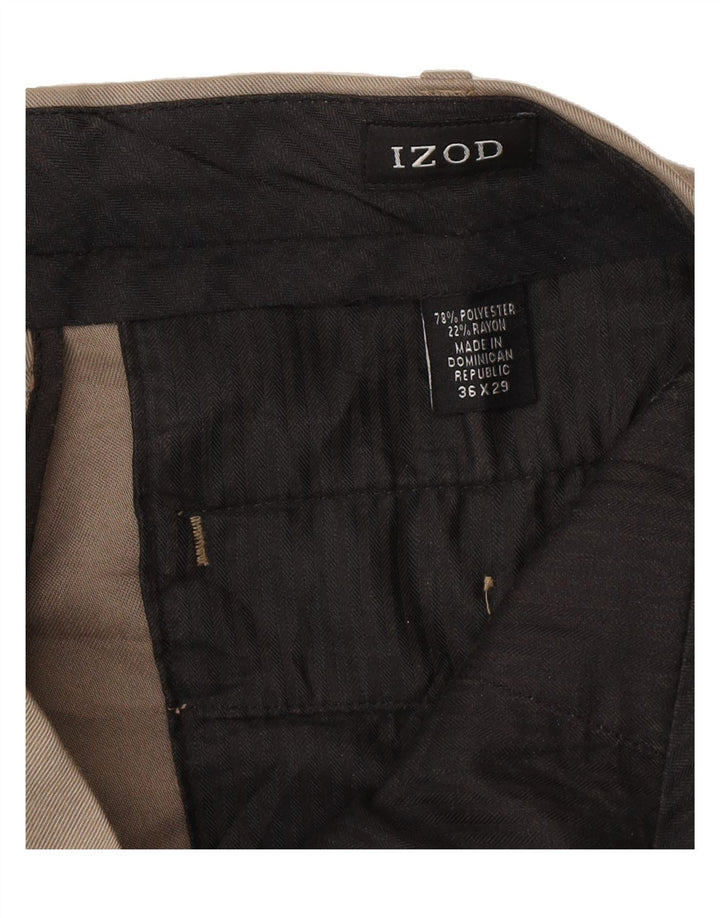 IZOD Mens Pegged Suit Trousers W36 L29 Grey Polyester Vintage Izod and Second-Hand Izod from Messina Hembry 
