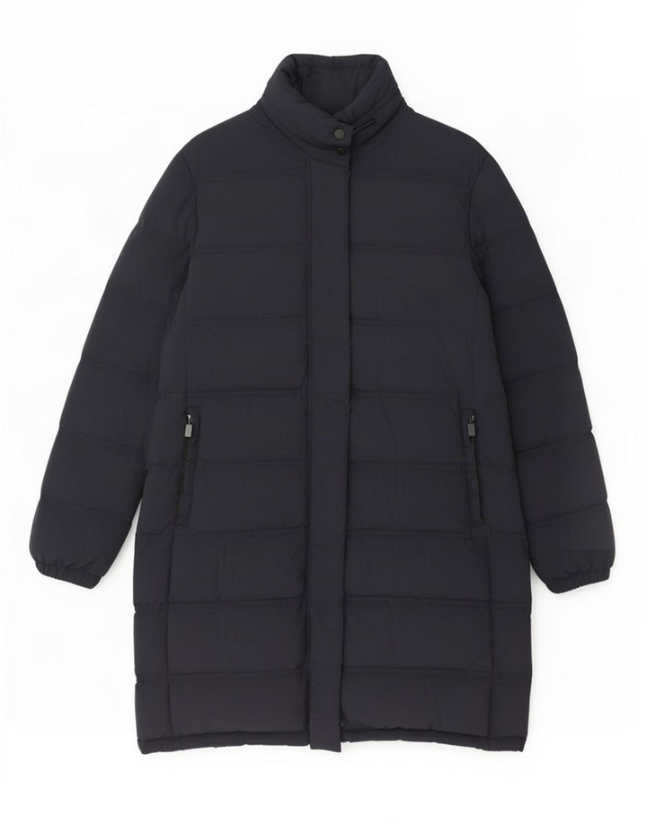 Aspesi Womens Padded Coat UK 18 XL Navy Blue Polyamide