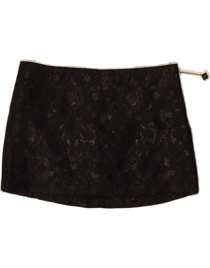 CELYN B Womens Mini Skirt EU 40 Medium W30 Black Paisley Vintage Celyn B and Second-Hand Celyn B from Messina Hembry 
