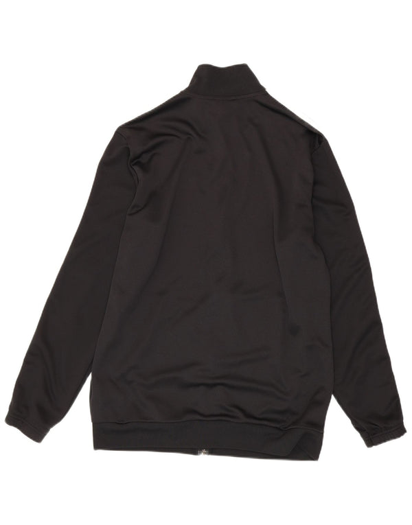 Adidas Mens Tracksuit Top Jacket UK 42/44 Large Black Polyester