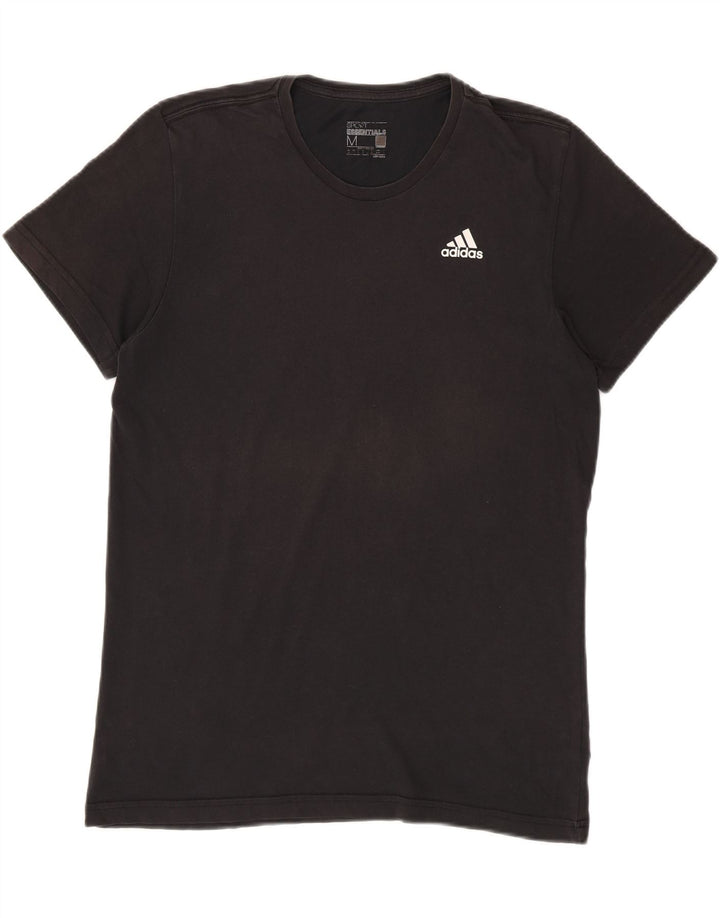 Adidas Mens Climalite T-Shirt Top Medium Black Cotton