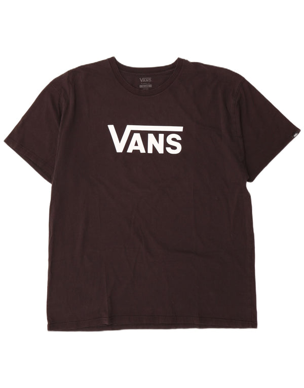 Vans Mens Classic Fit Graphic T-Shirt Top 2XL Black Cotton