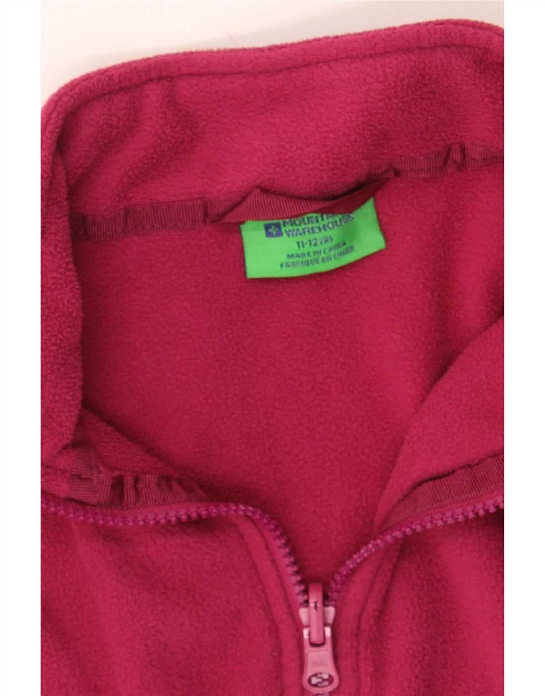 MOUNTAIN WAREHOUSE Girls Fleece Jacket 11-12 Years Pink Polyester Vintage Mountain Warehouse and Second-Hand Mountain Warehouse from Messina Hembry 