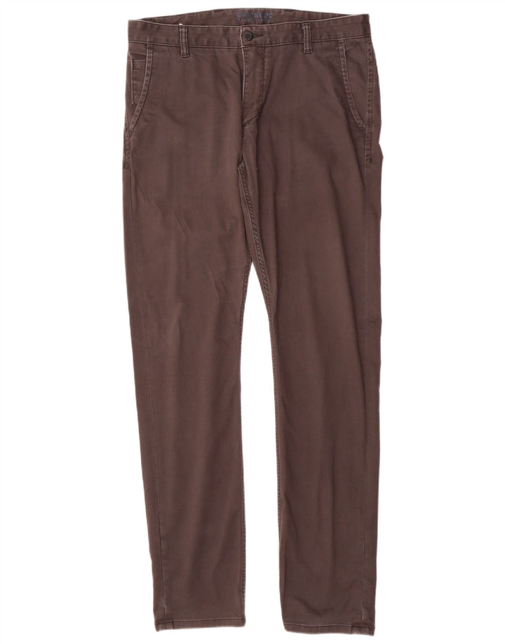 DOCKERS Mens Slim Chino Trousers W34 L34 Grey Cotton