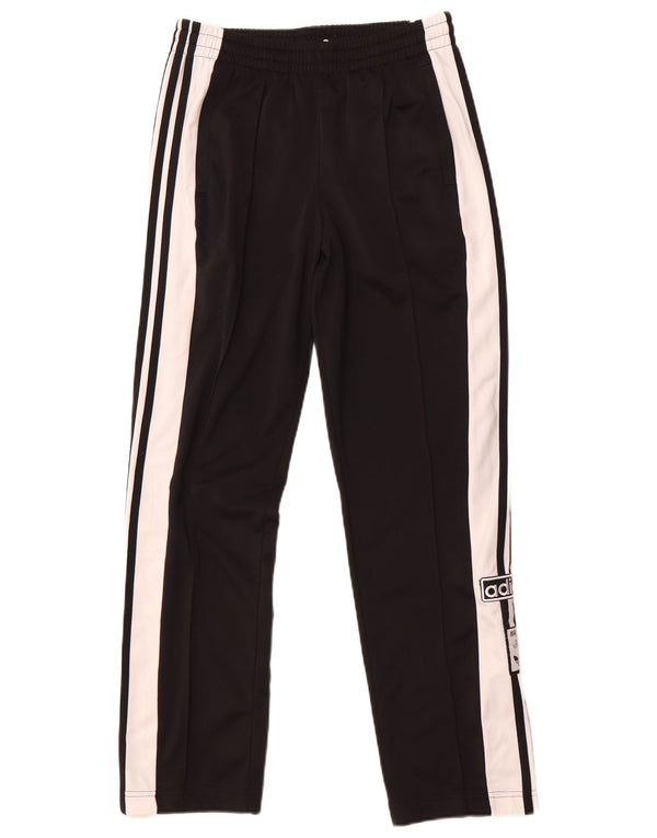 Adidas Womens Graphic Tracksuit Trousers UK 8/10 Small  Black Colourblock