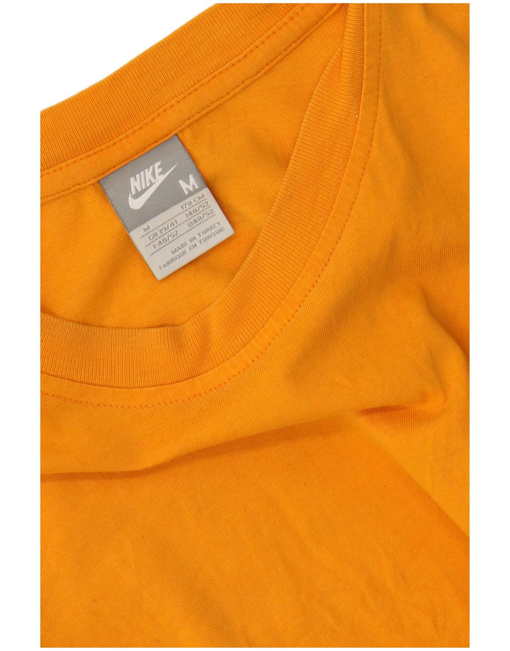 NIKE Mens T-Shirt Top UK 39/41 Medium Orange