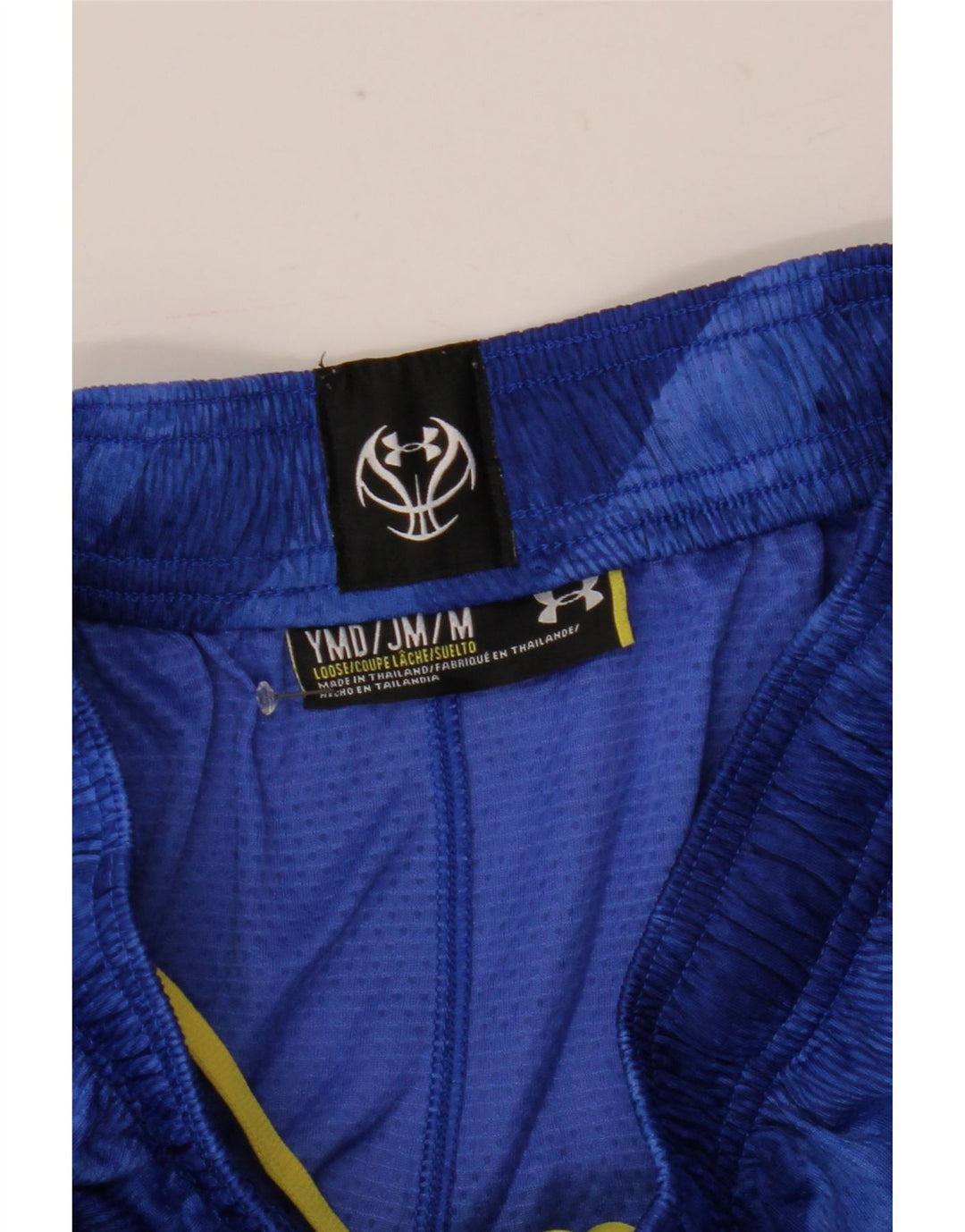 Under Armour Boys Sport Shorts 9-10 Years Medium Blue Geometric