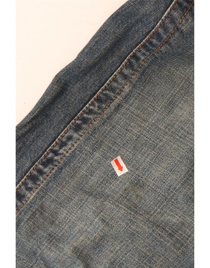 CALVIN KLEIN Womens Straight Jeans W32 L34 Blue Cotton