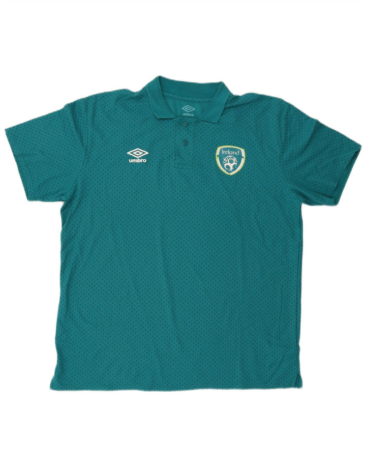 Umbro Mens Polo Shirt 2XL Turquoise