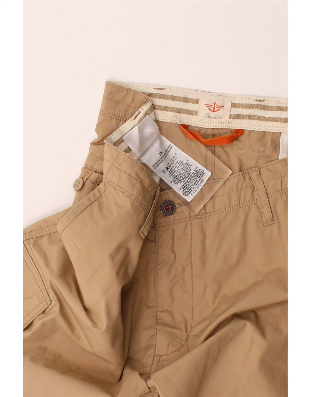 DOCKERS Mens Cargo Shorts W36 Large Beige Cotton Vintage Dockers and Second-Hand Dockers from Messina Hembry 
