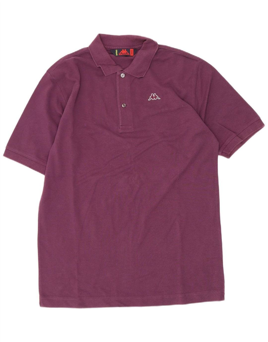 Kappa Mens Polo Shirt Medium Maroon Cotton