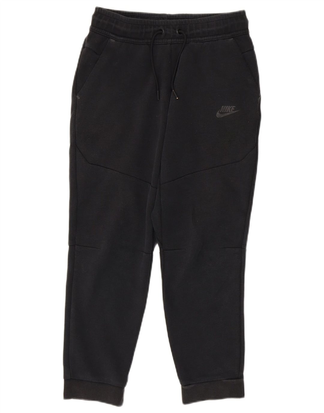 NIKE Boys Tracksuit Trousers Joggers 12-13 Years Large Black Cotton
