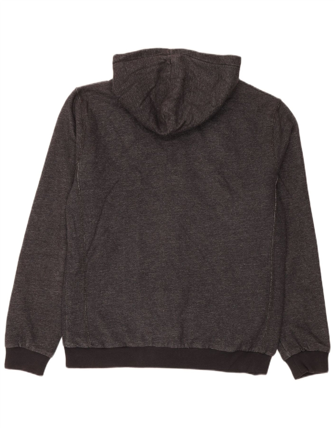Quiksilver Mens Zip Hoodie Sweater Medium Grey Cotton