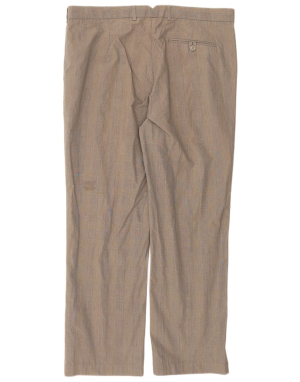 Marks & Spencer Mens Autograph Straight Suit Trousers W38 L31 Grey Check
