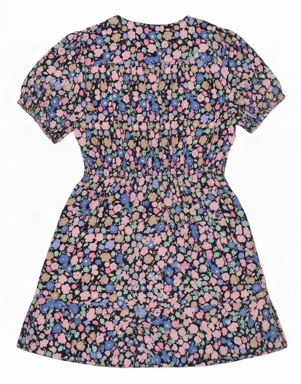 Marks & Spencer Womens A-Line Dress UK 16 Large Multicoloured Floral