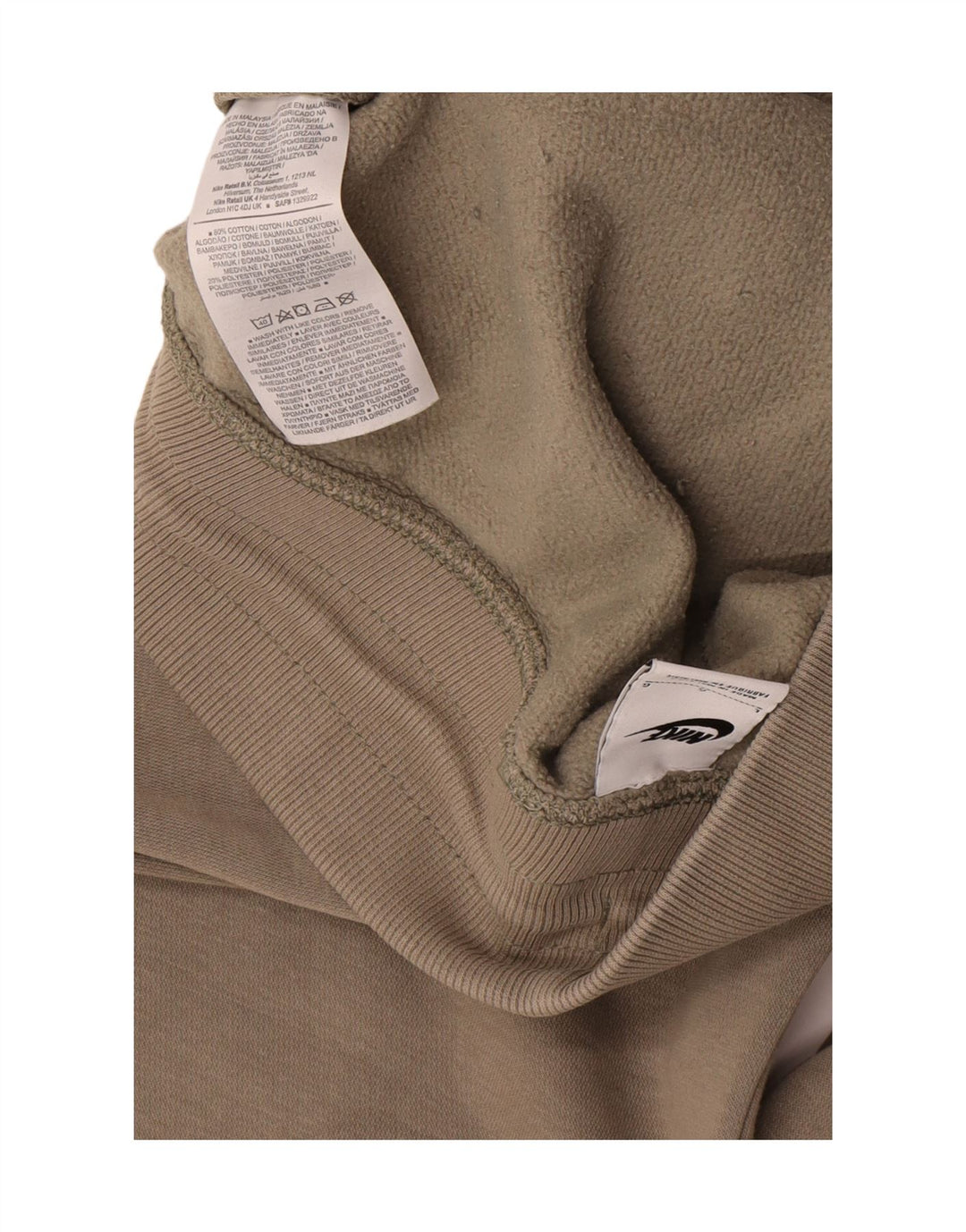 Nike Mens Tracksuit Trousers Large  Khaki Cotton