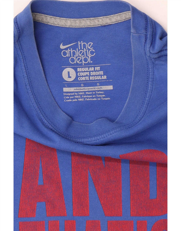 Nike Mens Regular Fit Graphic T-Shirt Top Large Blue