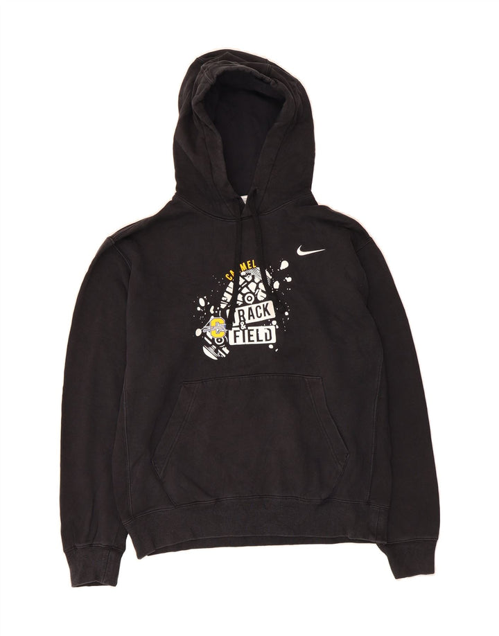 NIKE Mens Graphic Hoodie Jumper Medium Black Cotton Vintage Nike and Second-Hand Nike from Messina Hembry 