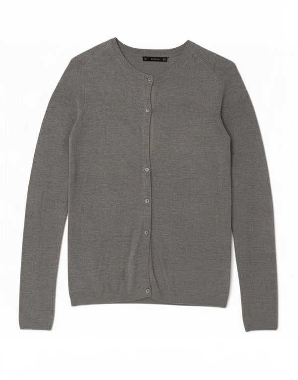 Zara Womens Cardigan Sweater UK 10 Small Grey Viscose