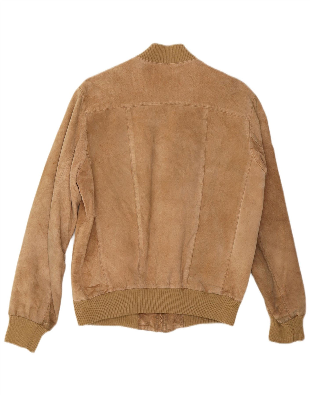 MCGREGOR Mens Suede Bomber Jacket UK 36 Small Beige