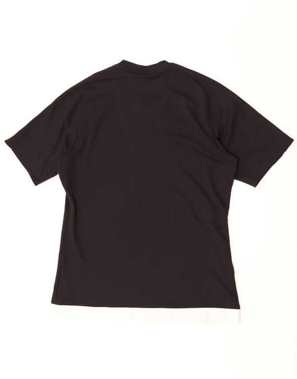 Adidas Mens Climalite T-Shirt Top Medium Black Polyester
