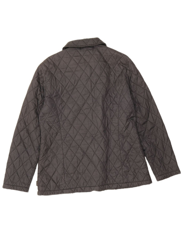 Barbour Womens Quilted Jacket UK 14 Large Black