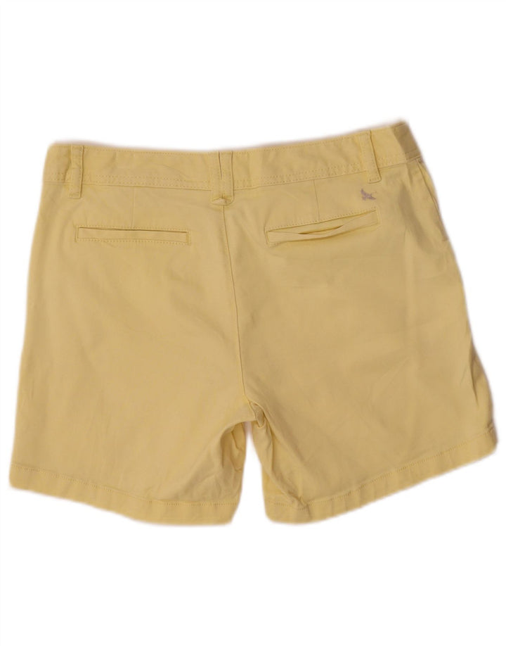 EDDIE BAUER Womens Chino Shorts US 6 Medium W32  Yellow Cotton