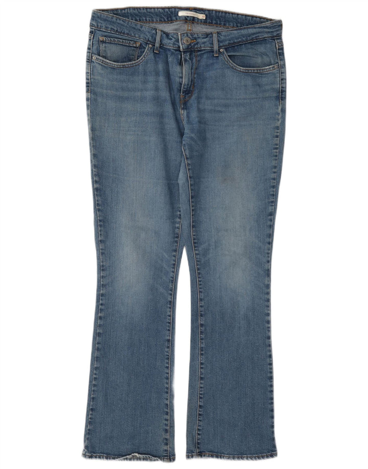 Levi's Womens 715 Bootcut Jeans W32 L30 Blue Cotton