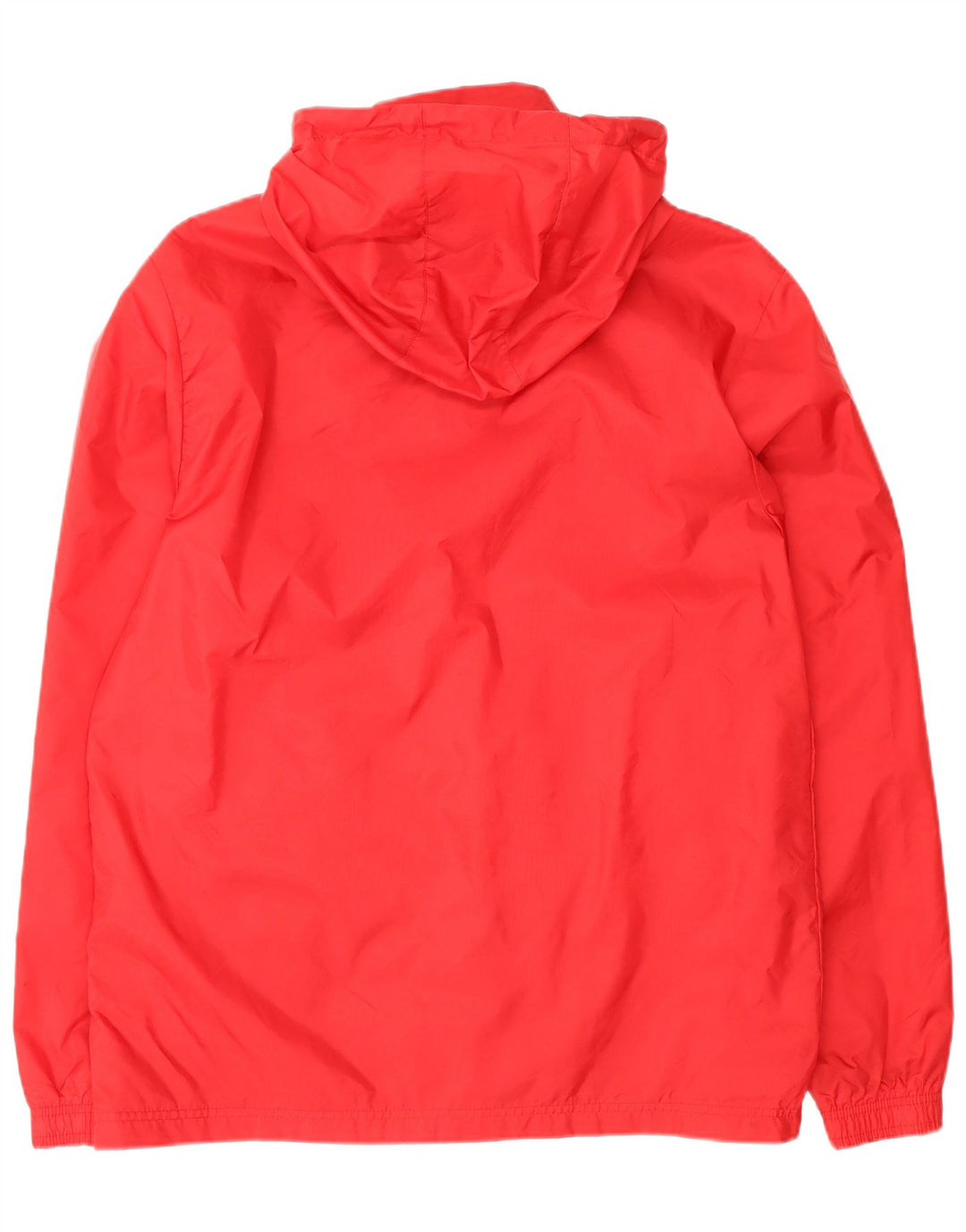 Adidas Mens Hooded Rain Jacket UK 38 Medium Red Nylon