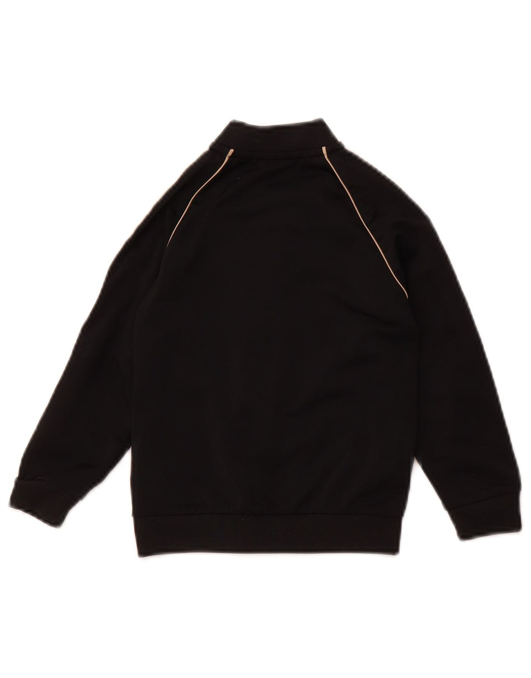 ADIDAS Boys Tracksuit Top Jacket 2-3 Years Black Polyester