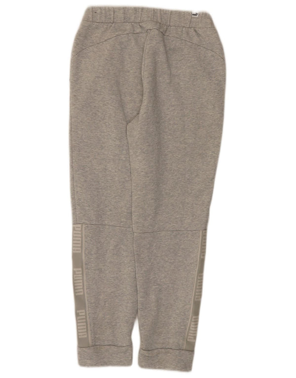 Puma Womens Graphic Tracksuit Trousers Joggers UK 6 XS Grey Flecked