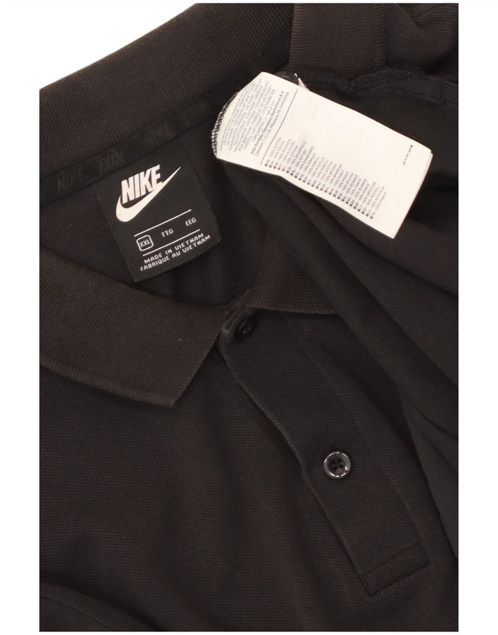 Nike Mens Polo Shirt 2XL Black Cotton