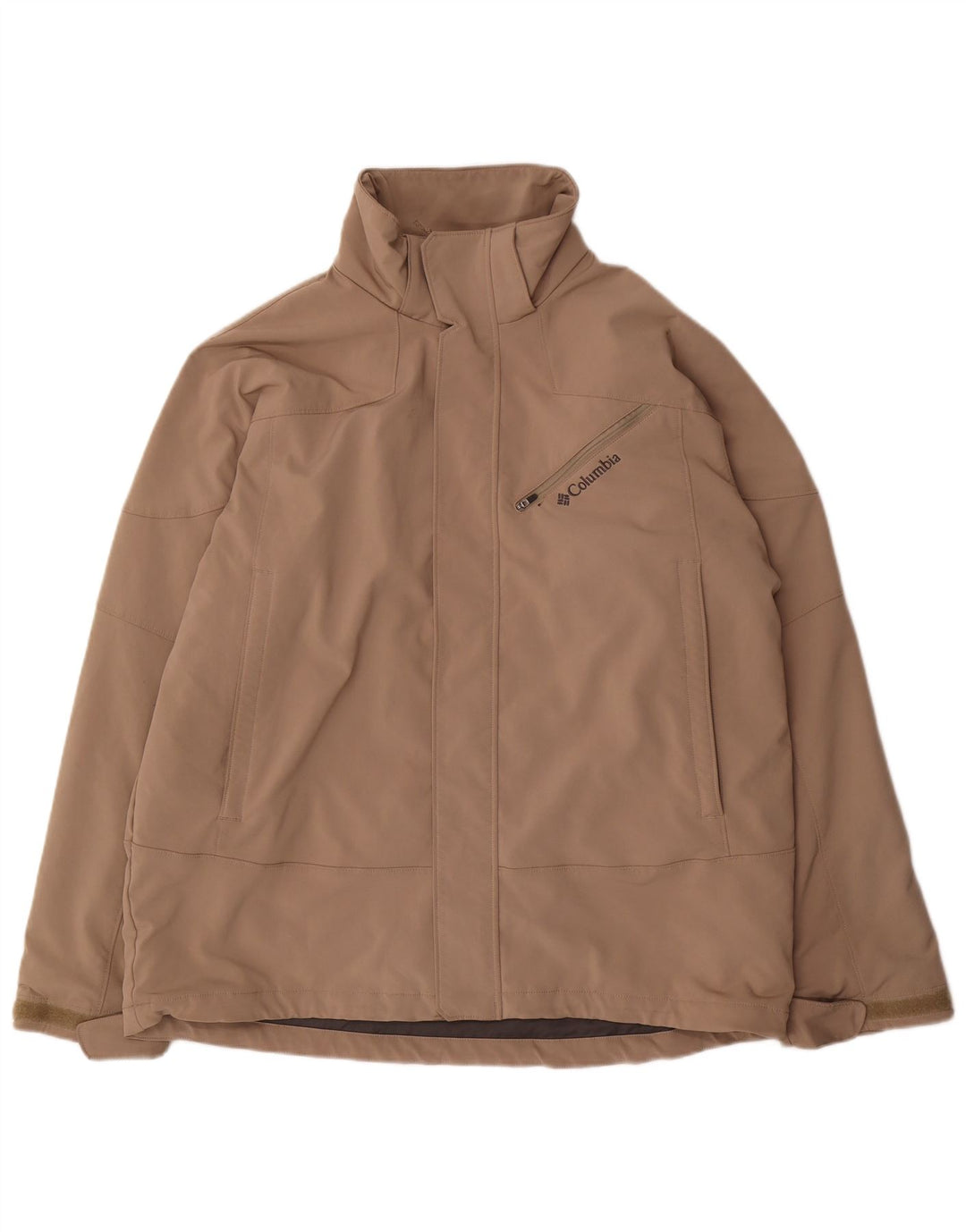Columbia Mens Windbreaker Jacket UK 40 Large Beige Polyester