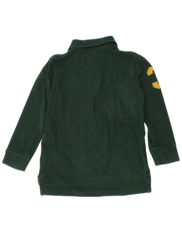 Polo Ralph Lauren Boys Graphic Long Sleeve Polo Shirt 2-3 Years Green