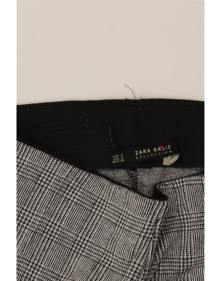 ZARA Womens Leggings UK 10 Small  Grey Check Vintage Zara and Second-Hand Zara from Messina Hembry 