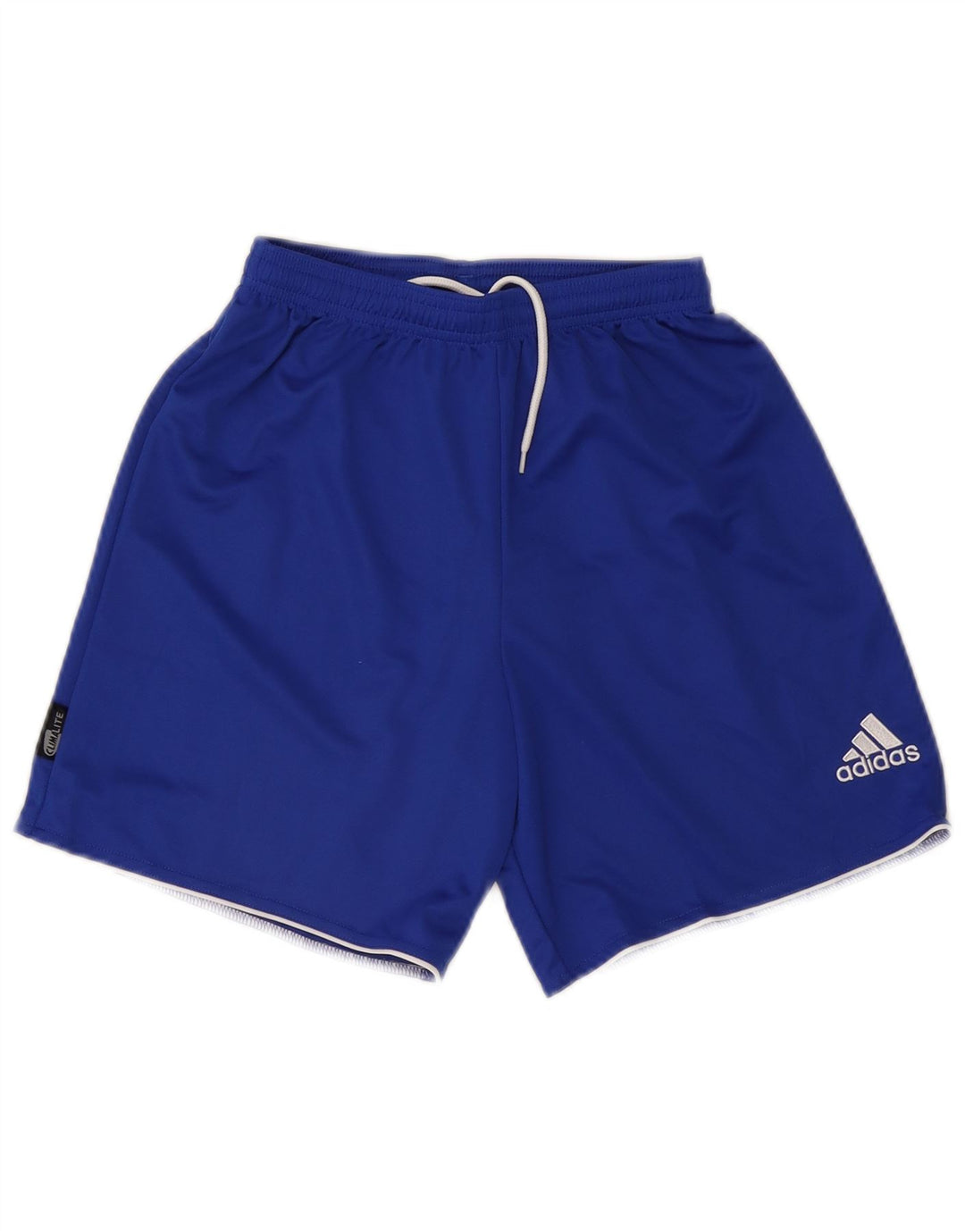 ADIDAS Womens Climalite Sport Shorts UK 6 XS  Blue Polyester