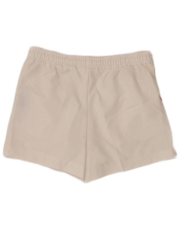 Sergio Tacchini Womens Sport Shorts IT 44 Medium  White Polyester