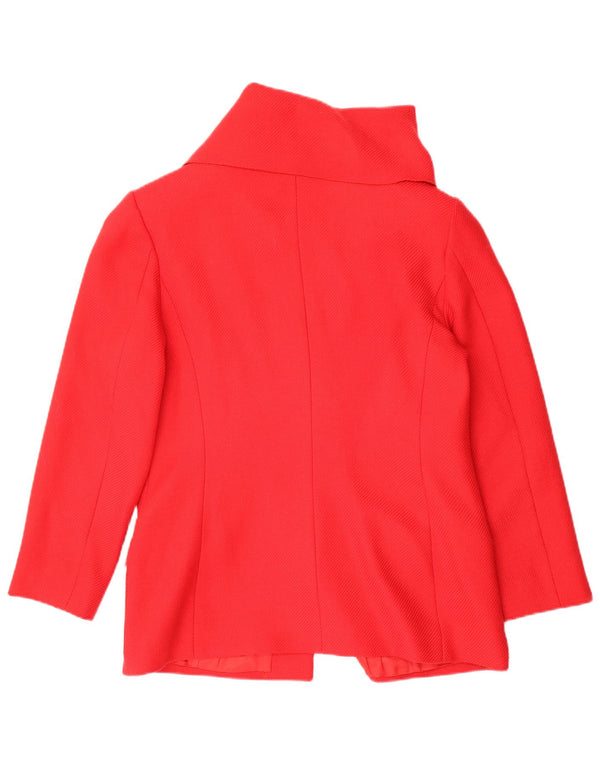 Luisa Spagnoli Womens 4 Button Blazer Jacket IT 46 Large Red Wool