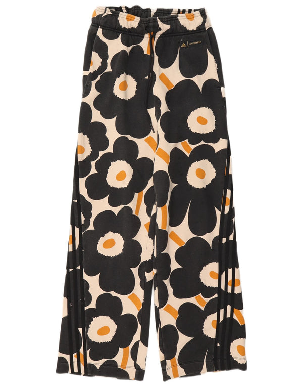 Adidas Womens Marimekko Graphic Tracksuit Trousers UK 8/10 Small Off White