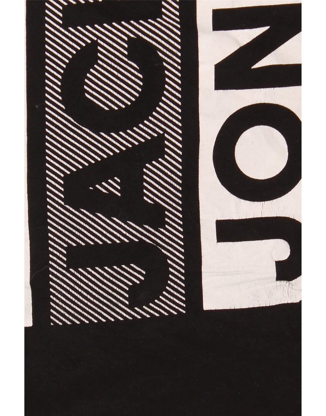 Jack & Jones Mens Graphic T-Shirt Top Large Black Cotton