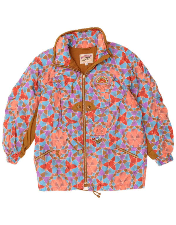 SILVY Womens Oversized Windbreaker Jacket IT 42 Medium Multicoloured