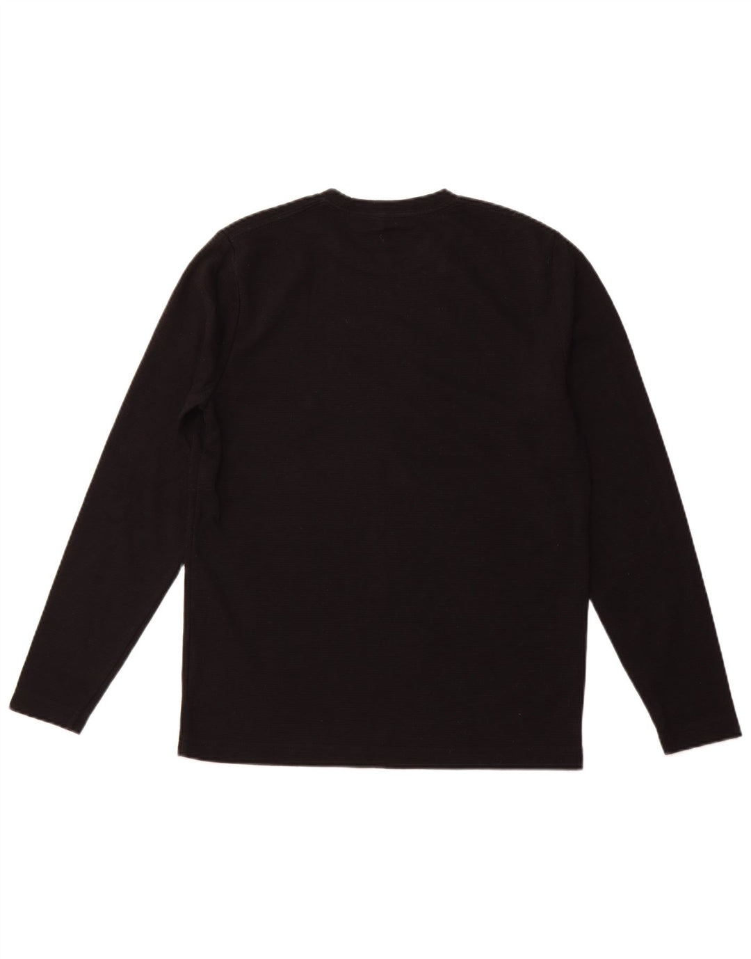 HOLLISTER Mens Graphic Top Long Sleeve Medium Black