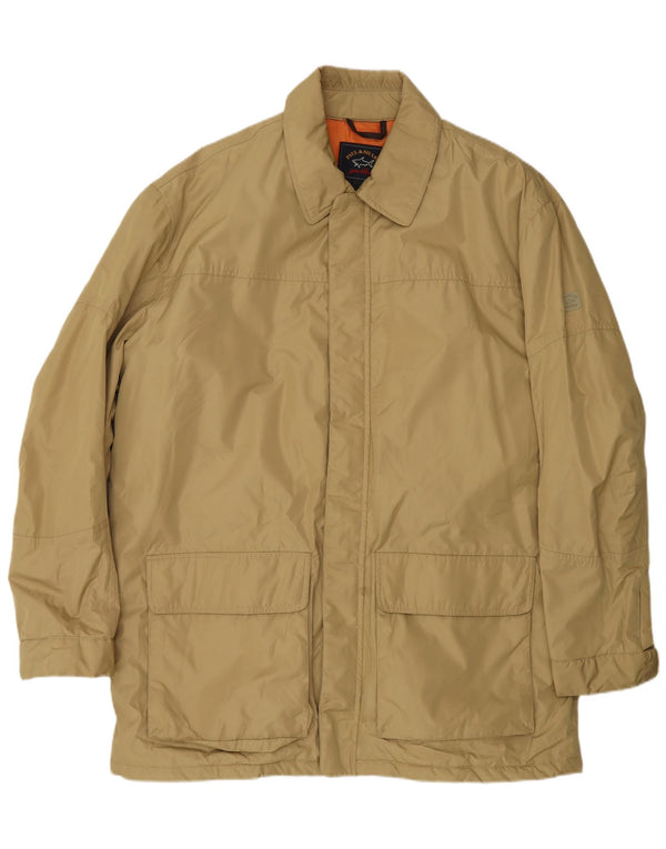 Paul & Shark Mens Utility Jacket UK 42 XL Beige Polyester