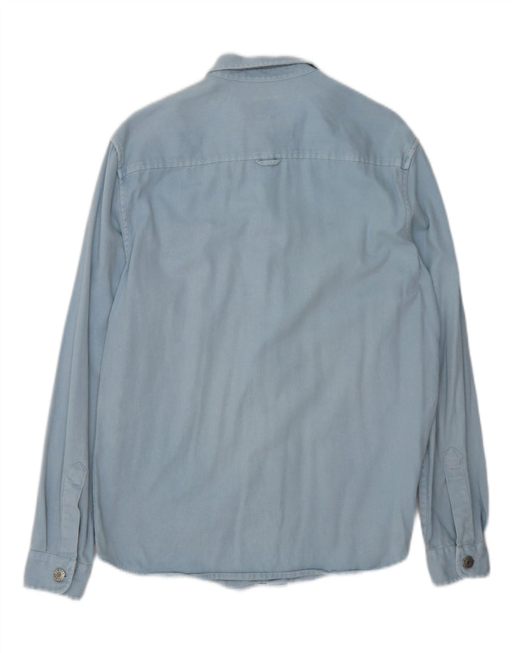 RIVER ISLAND Mens Denim Shirt Small Blue Cotton
