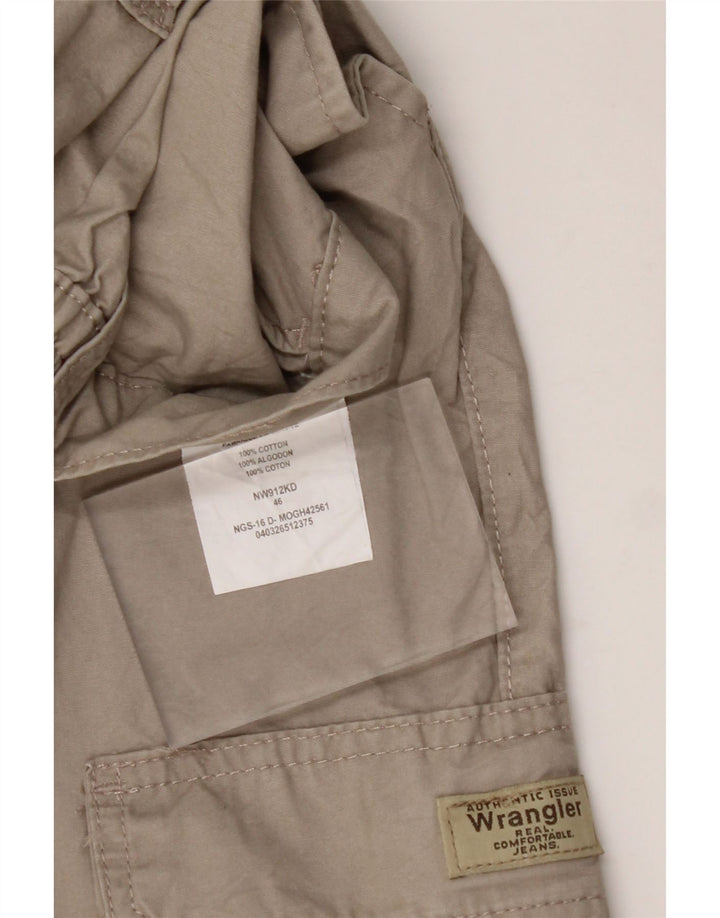 WRANGLER Mens Cargo Shorts W46 3XL Beige Cotton