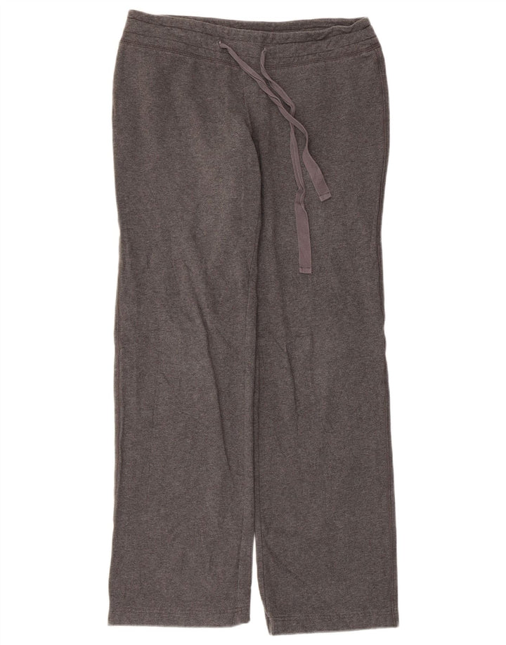 EDDIE BAUER Womens Tracksuit Trousers UK 10 Small  Grey Cotton