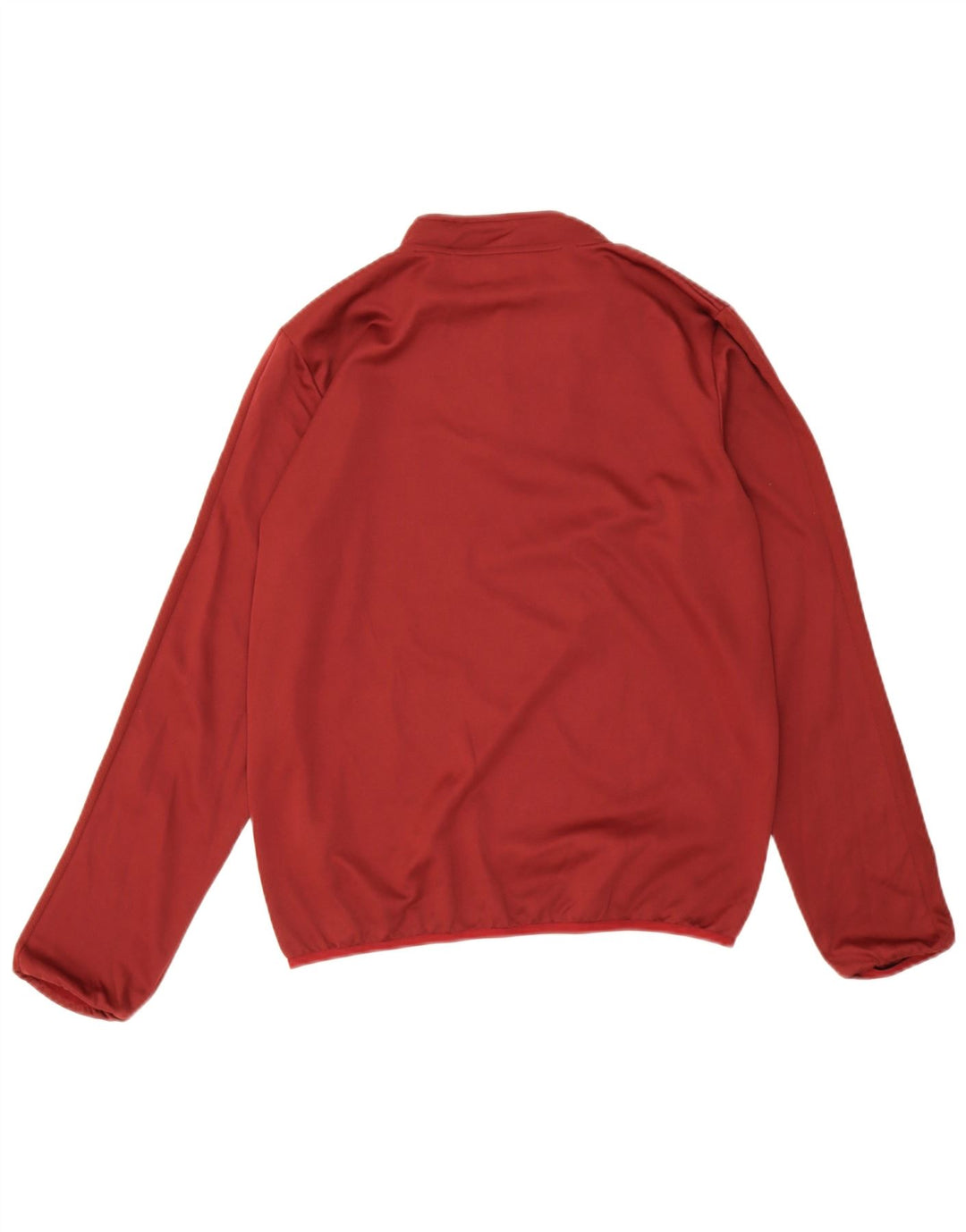 Kappa Mens Graphic Zip Neck Pullover Tracksuit Top Medium Maroon Polyester