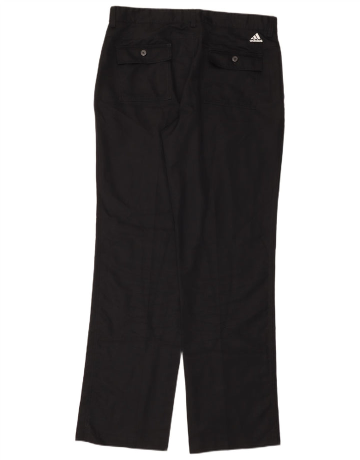 ADIDAS Mens Climalite Straight Chino Trousers W34 L34  Black Polyester